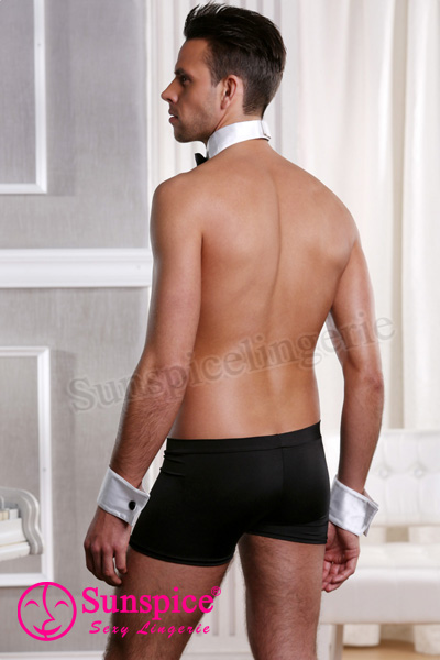 sexy men novelties butler costumes waiter servant lingerie costume outfit