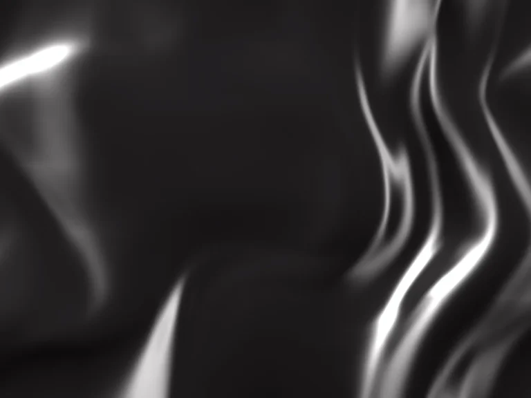 Illustration of glossy black PVC, folded