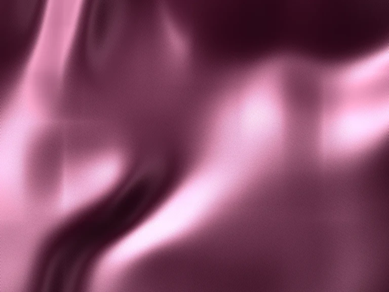Illustration of draped berry stretch satin