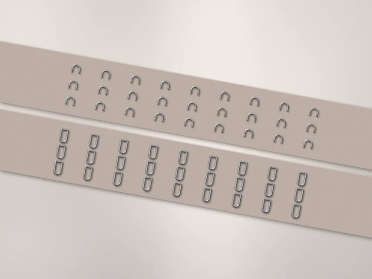 Illustration of hook-and-eye tape